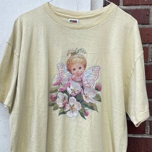 Vintage y2k Yellow Baby Fairy T Shirt